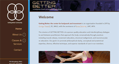 Desktop Screenshot of gettingbetterbodywork.com