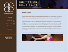 Tablet Screenshot of gettingbetterbodywork.com